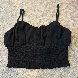 Kendall & Kylie black spaghetti strap top